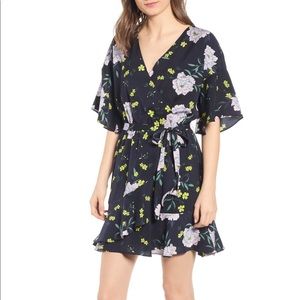 Cupcakes and Cashmere Floral Wrap Dress